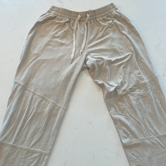 OUTDOOR VOICES CLOUDKNIT SWEATPANTS - CREAM / OATMEAL HEATHER, LARGE - Picture 2 of 2